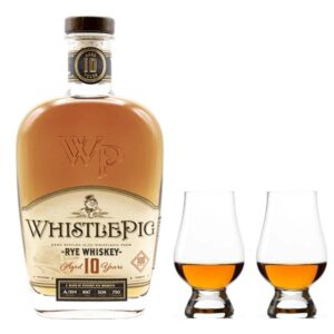 WhistlePig 10 Year Rye & Glencairn Whiskey Glass Set